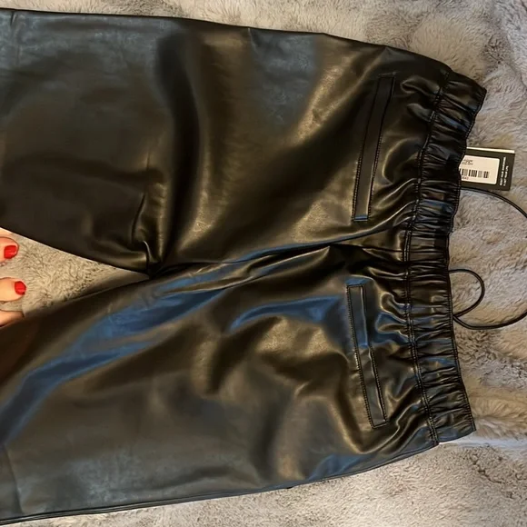 NWT Reset Vegan Leather Joggers - Picture 4 of 4